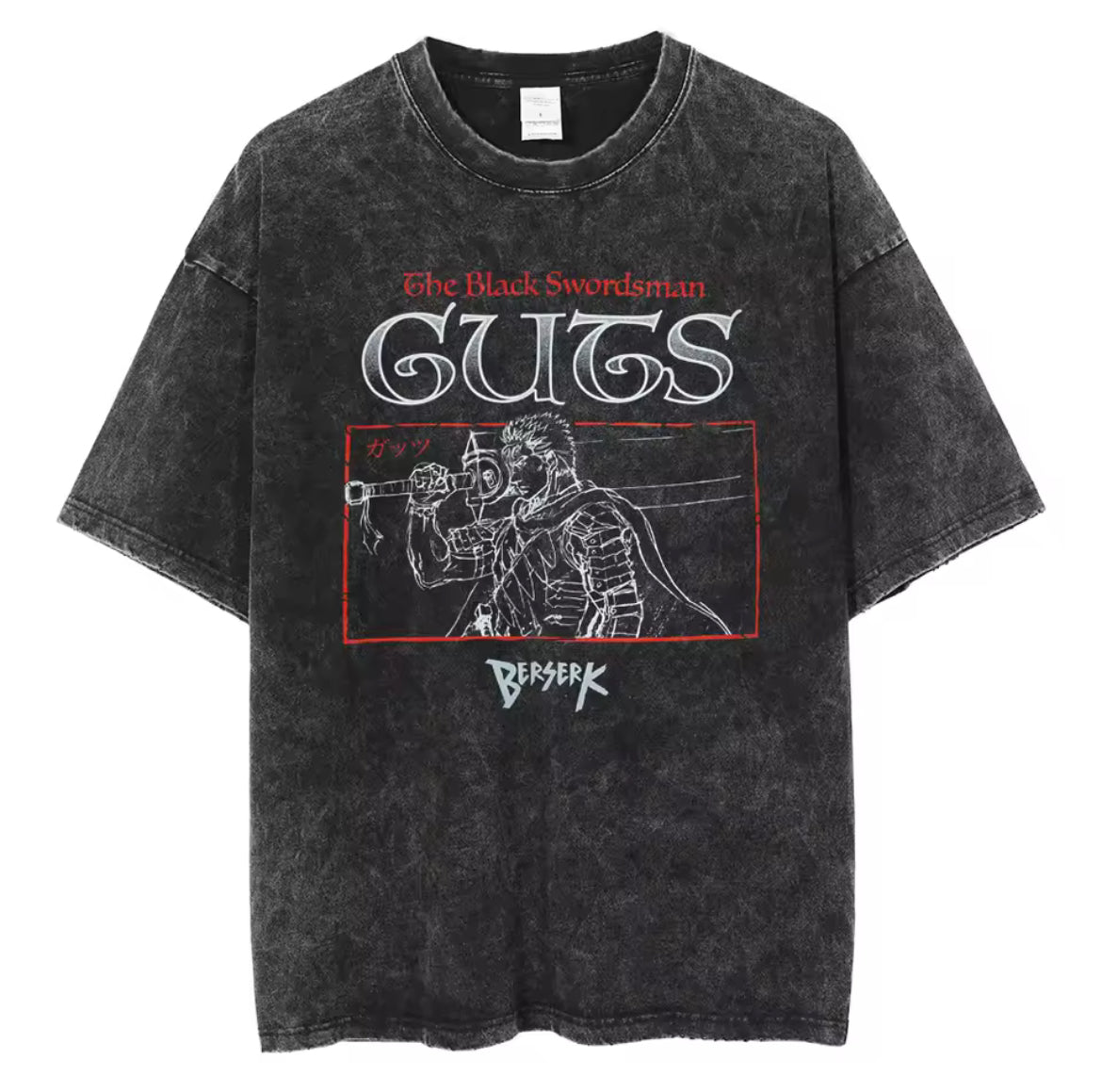 Berserk Anime Line Art T-Shirt – The Black Swordsman
