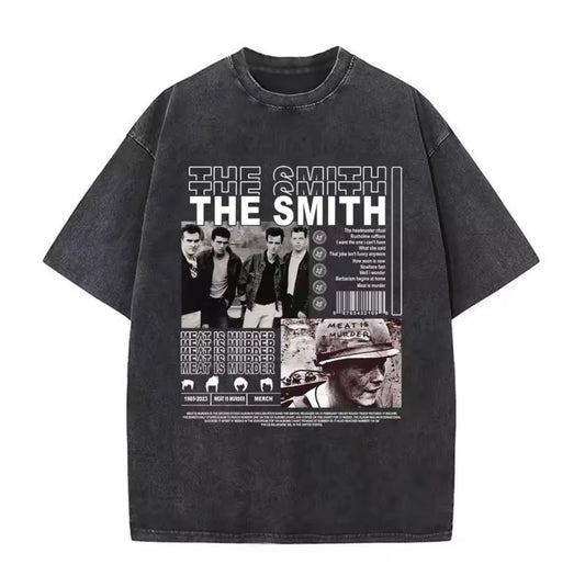 The Smiths “Meat Is Murder” Collage Tee – Washed Black