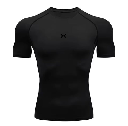 Men’s Black Compression Athletic Shirt