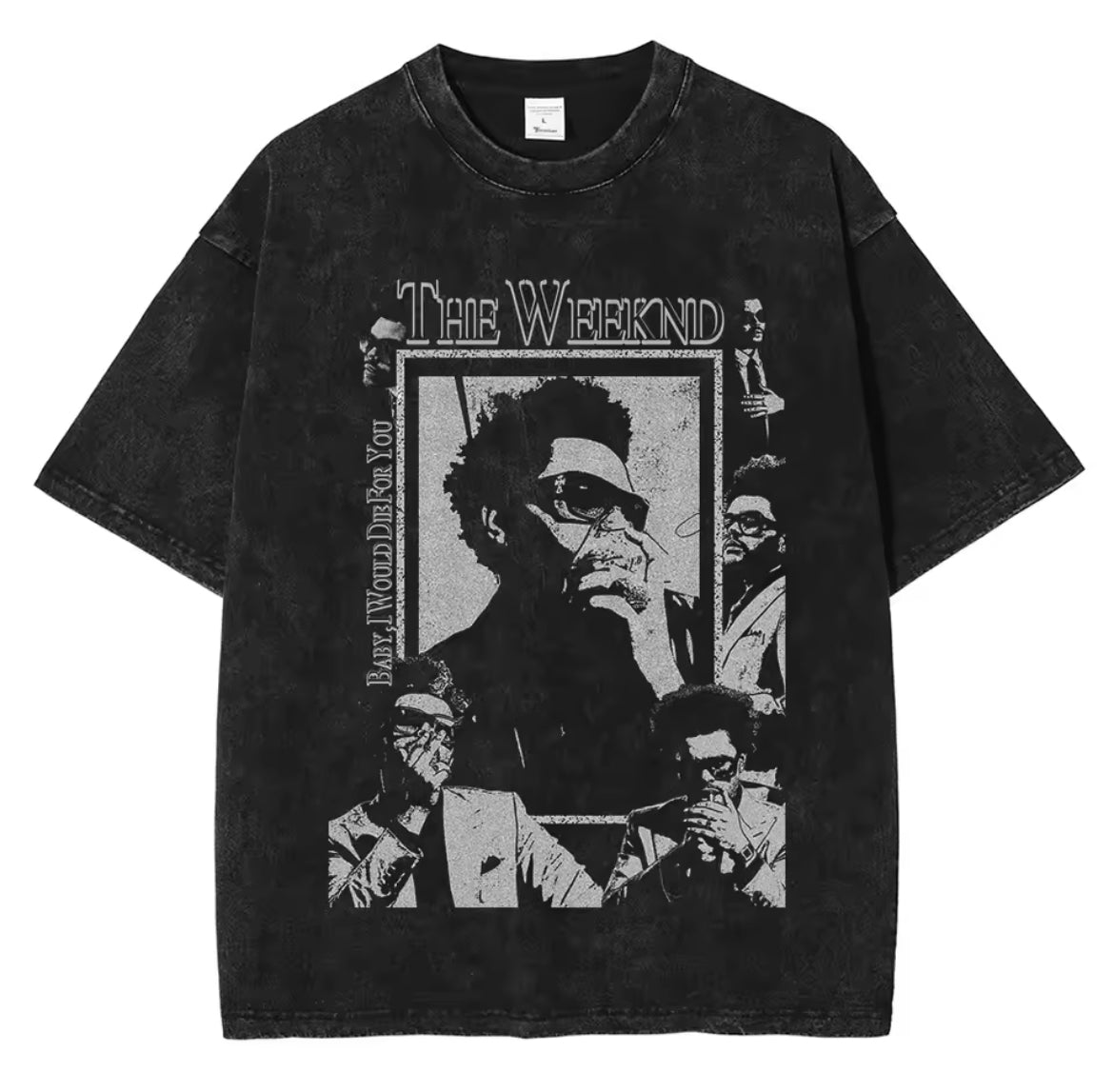 The Weeknd Design Black T-Shirt