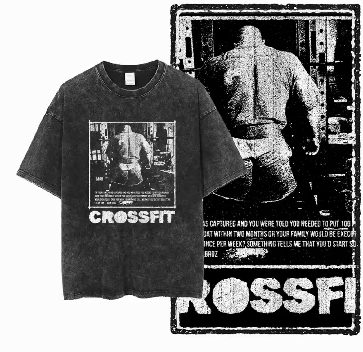 Crossfit Enthusiasts Acid Washed T-Shirt