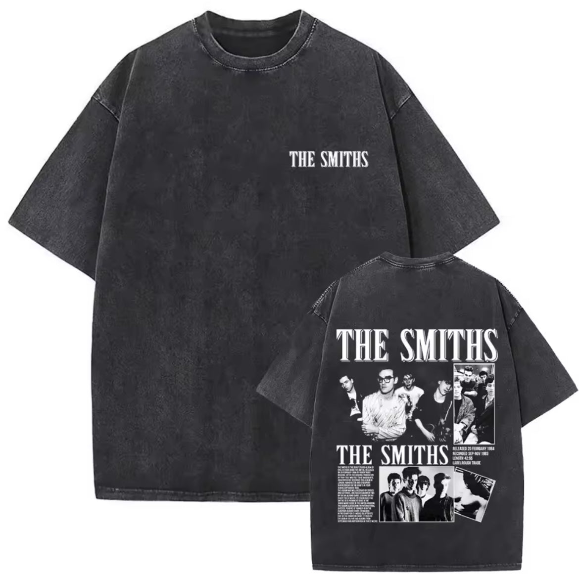 The Smiths Vintage Oversized Tee – Washed Black