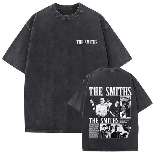 The Smiths Vintage Oversized Tee – Washed Black