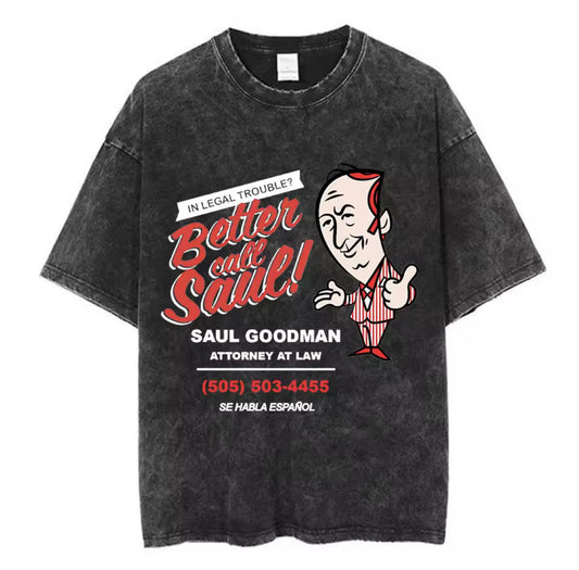 Better Call Saul Cartoon Lawyer Tee – Saul Goodman Ad Shirt